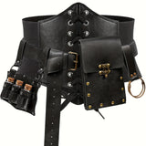 5pcs Renaissance Costume Belt Bag Corset Potion Bottle Vilas Sword Frog Hook Medieval Festival Role Play Halloween Accessories