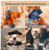 Pet Hair Glove Comb Pet Dog Cat Grooming Cleaning Glove Deshedding Hair remover Massage Brush Animal Supplies BHL1049-cat