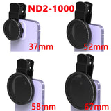 Variable ND Filter Neutral Density Filter For Camera all smartphones mobile lens kit