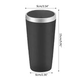 Compact Leakproof Mini Car Trash Can with Easy-Press Pop-Up Lid Durable Odor-Blocking Waterproof ABS Bin for Cup Holders Storage
