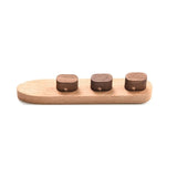 Wooden Cable Organizer Adhesive Cord Holder, No-Drill Wire Keeper for Desk, Solid Wood USB Charging Cable Clip Anti-Tangle