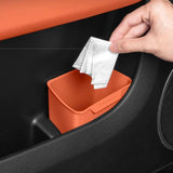 Universal Car Door Trash Can Mini Garbage Bin Silicone Waterproof Auto Door Pocket Storage Box Interior Organizer for Car Access