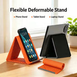 Lazy Portable Phone Stand Silicone Desktop Tablet Laptop Holder Creative Flexible Foldable Transforming Stand Travel Accessory