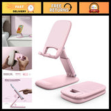 Pink Phone Holder Stand for Desk - Rose Gold Office Accessories, Gifts for Women
