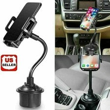 Universal Car Mount Cup Phone Holder Adjustable 10" Gooseneck GPS Stand Cradle