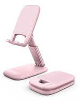 Pink Phone Holder Stand for Desk - Rose Gold Office Accessories, Gifts for Women