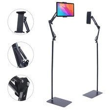 Universal 360?? Adjustable Tablet Holder Floor Stand Clamp for 4-17cm Phone iPad