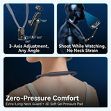 Flexible Neck Mount Phone Holder Hands-Free POV Vlogging Stand for Action Camera