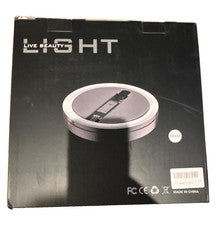 Live Beauty USB Ring Light Desktop Stand w/ Phone Holder, Black
